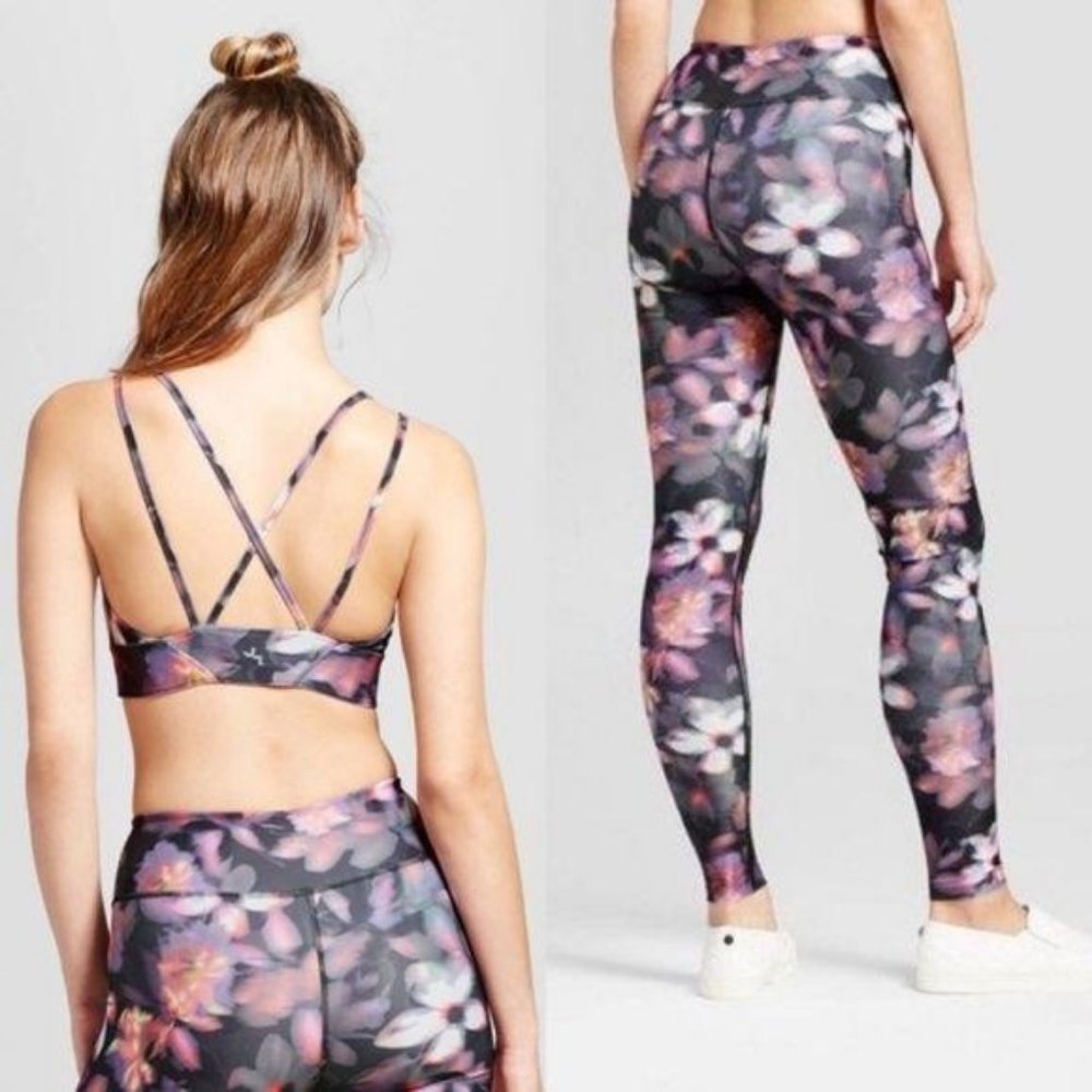 JoyLab Performance Leggings Floral Print Abstract